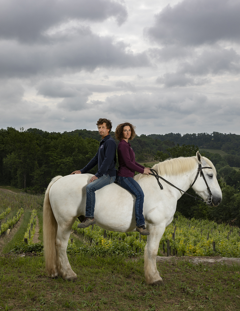 Odile et Sébastien, Château Trolong Mondot © Marion Gambin