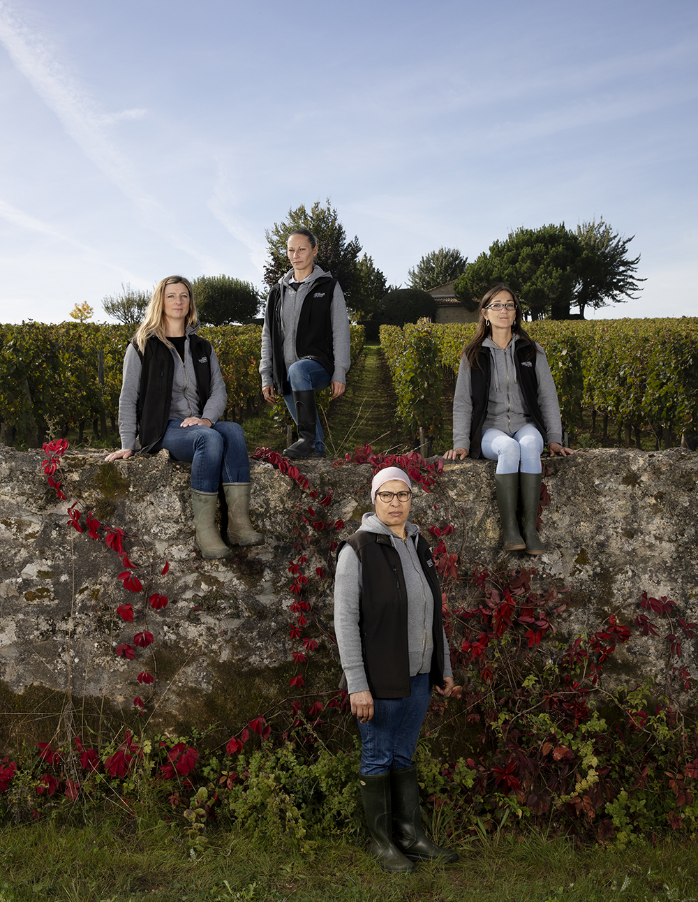Les vigneronnes de Château Trolong Mondot © Marion Gambin